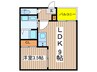ル・シェール南名古屋 1LDKの間取り