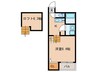カーサ　フェリーチェＷ 1Kの間取り