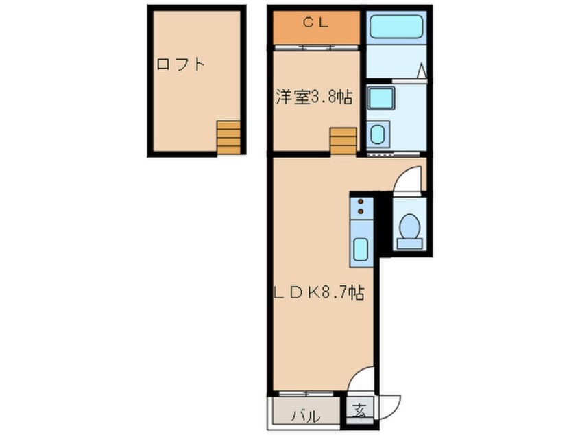 間取図 ハピネス呼続