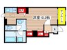 シャローム・Ｔ 1Rの間取り
