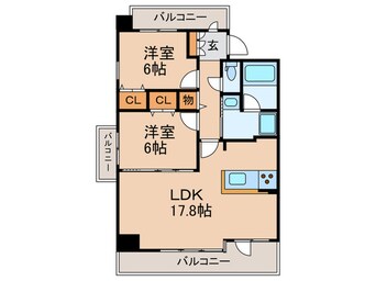 間取図 茶屋ヶ坂ライズ