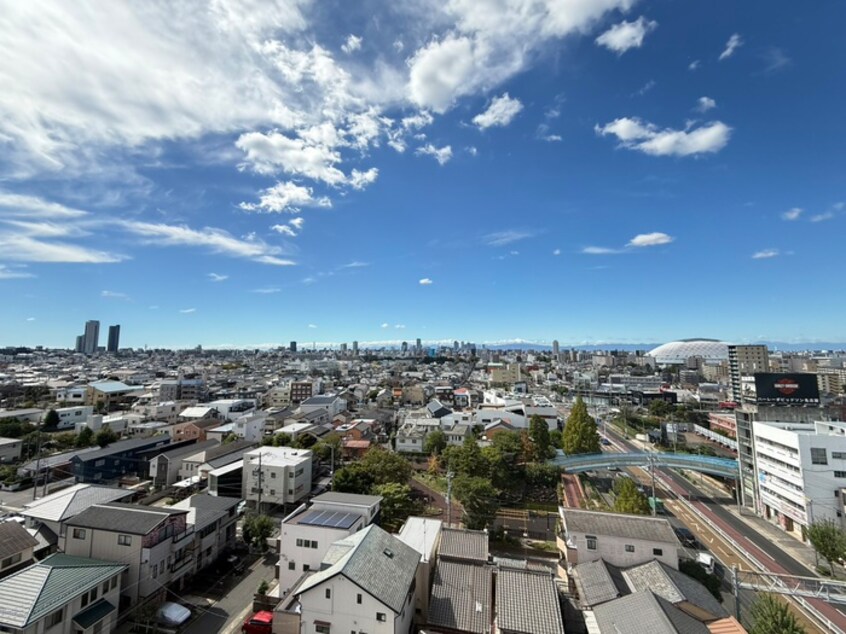 室内からの展望 茶屋ヶ坂ライズ