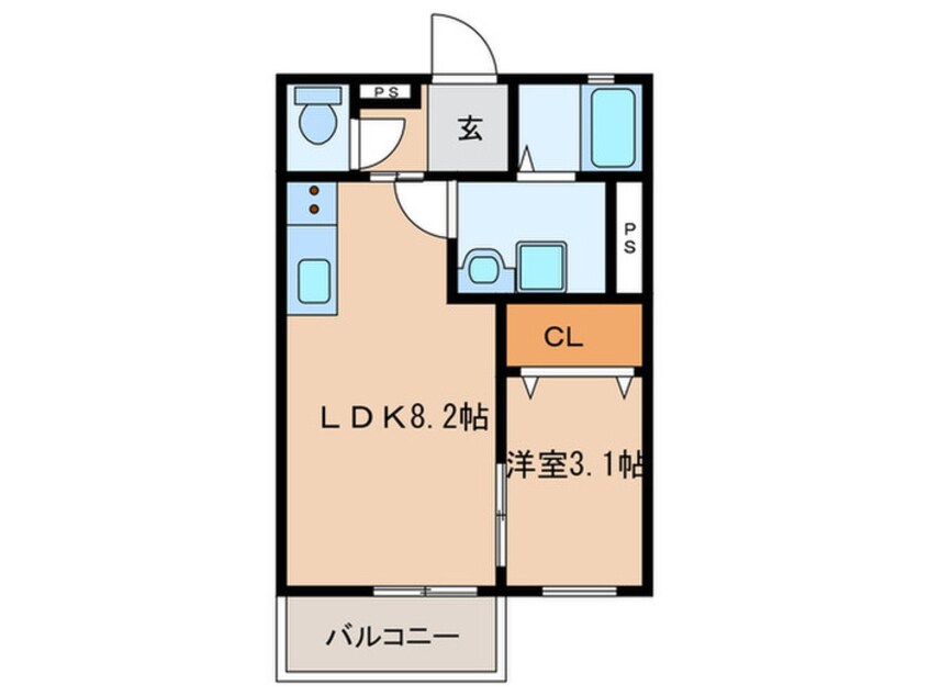 間取図 アインス三好丘B