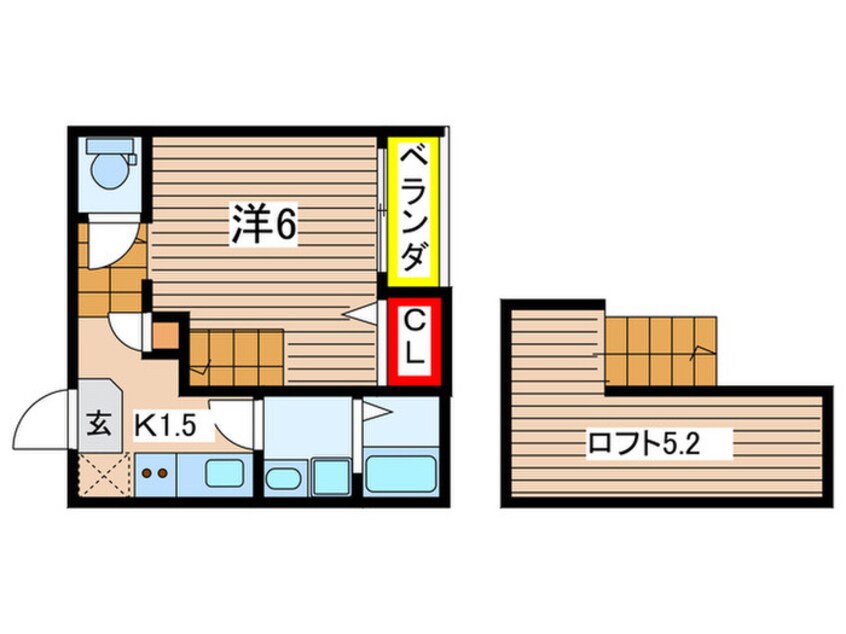 間取図 プランドール鶴舞