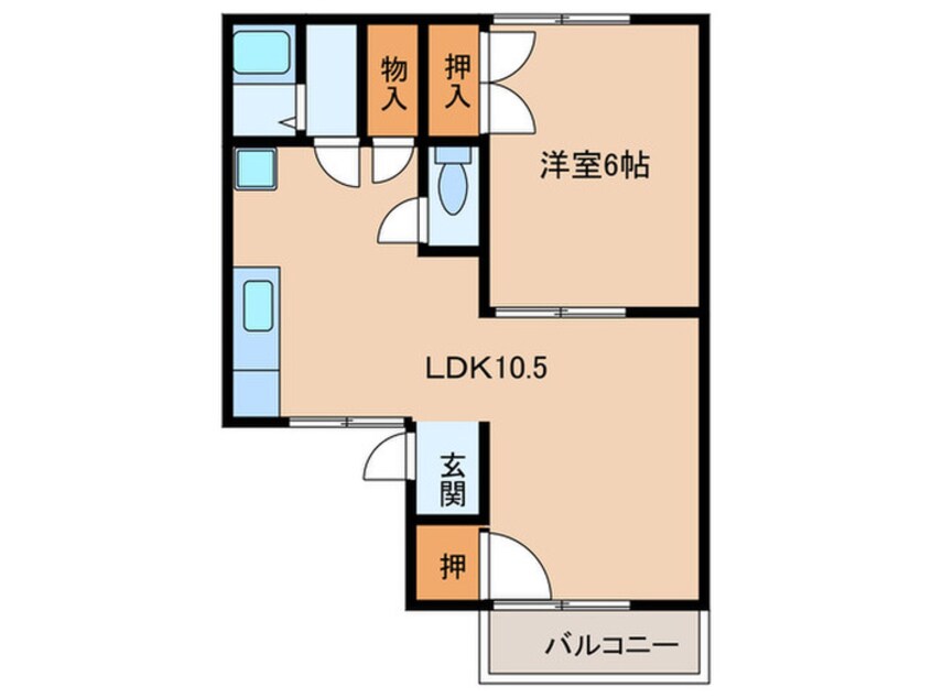 間取図 ファミ－ル清水　Ｂ棟