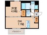 メイクス上前津IV 1DKの間取り