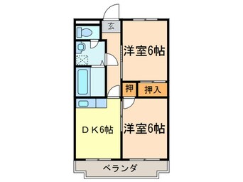 間取図 ヴィラフローラ