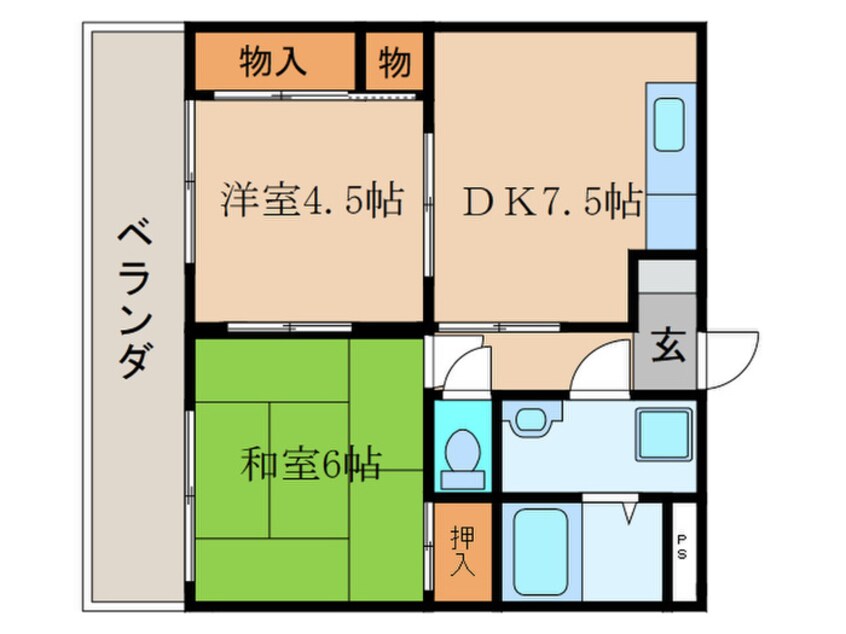 間取図 イ－ストパ－ク