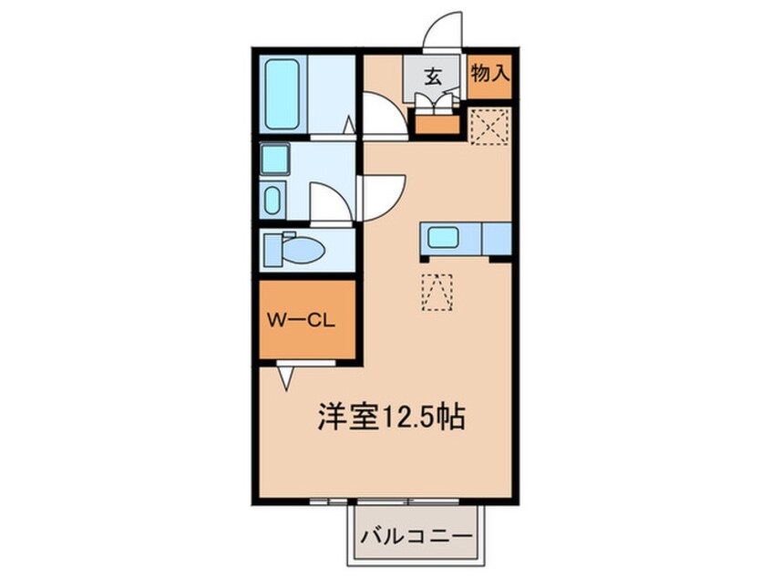 間取図 リビングタウン西枇杷島B