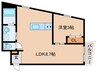 仮)サンレジデンス岩塚 1LDKの間取り