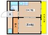 平島ビル 1DKの間取り