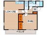 オアシス呼続 1LDKの間取り