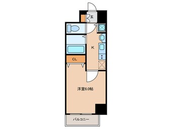 間取図 ﾌﾟﾚｻﾝｽ新栄ﾘﾐｯｸｽ(409)