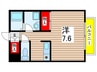 ラ・フォ－レ萩原 1Rの間取り