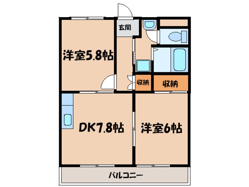 間取図 グリ－ンヒルズ