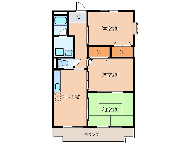 間取り図 クレ－ル今井