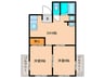 栄ﾌｧｲﾌﾞﾏﾝｼｮﾝ 2DKの間取り