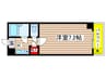アジュールITO 1Kの間取り