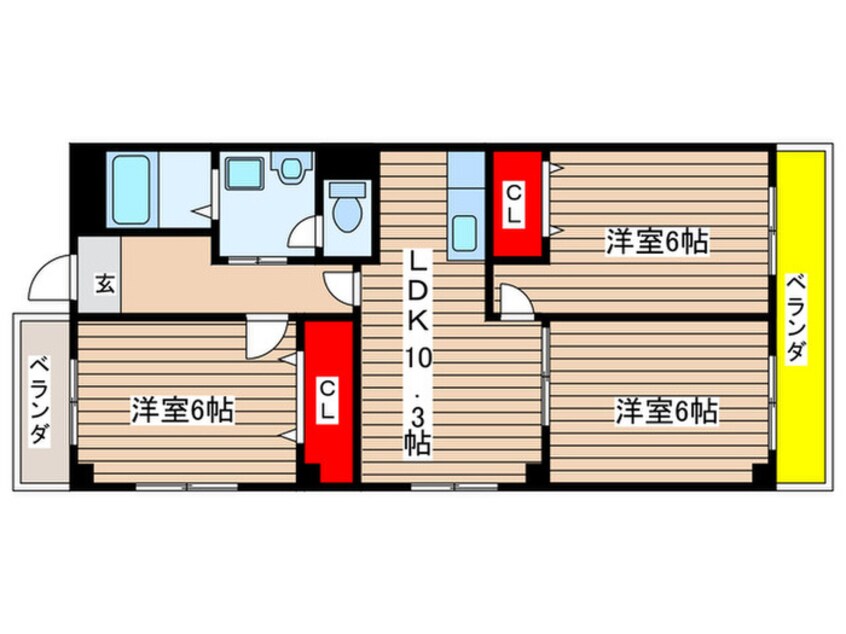 間取図 プルミエ小島