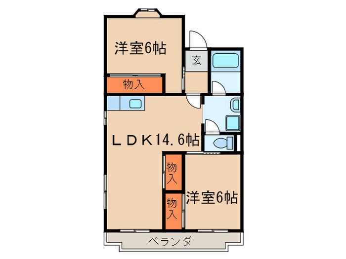 間取り図 ランブル　TANAKA