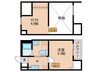 LSレジデンス名古屋 1Kの間取り
