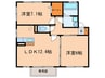 アムール・ミツヤ 2LDKの間取り