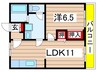 天池ビル 1LDKの間取り