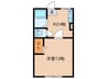 シティハイム平草伍番館 1Kの間取り