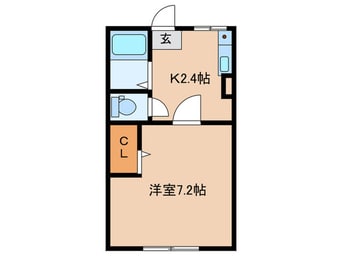 間取図 シティハイム平草伍番館