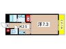 マルキ－ス川名 1Kの間取り