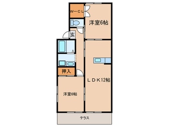 間取図 シャトル泉