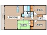 ISM東別院 3LDKの間取り