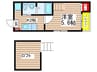 ペルカルロ白龍町 1Kの間取り