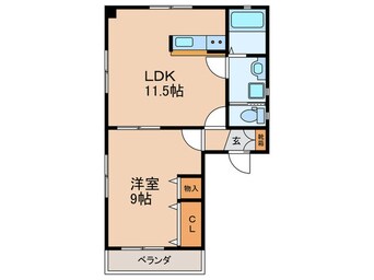 間取図 LA　CASA弥富Ⅱ
