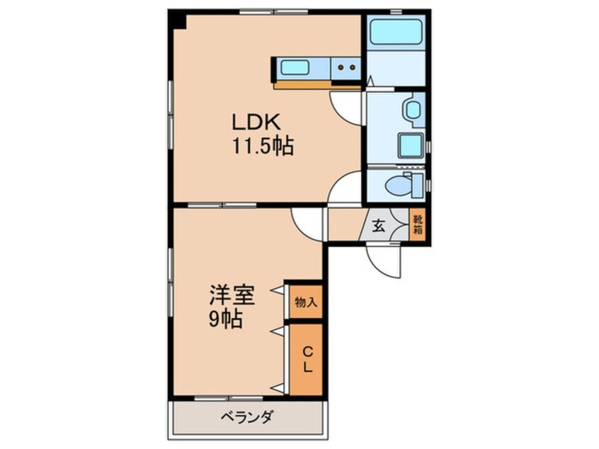 間取図 LA　CASA弥富Ⅱ
