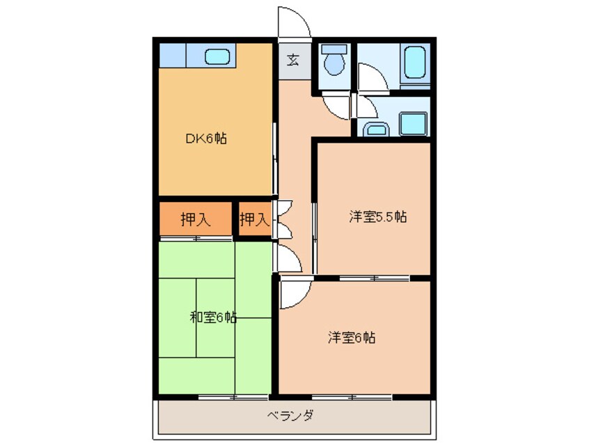 間取図 第二マンション龍