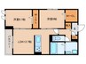 セレスティア森末町 2LDKの間取り
