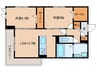 セレスティア森末町 2LDKの間取り