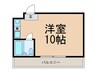 K･s 1Rの間取り