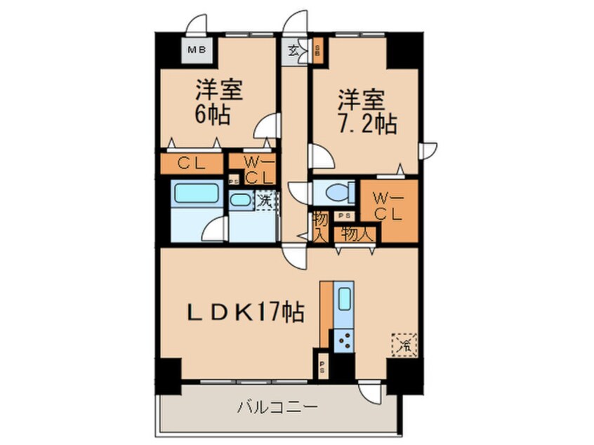 間取図 スタシオン川名公園