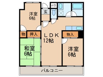 間取図 フォンティーヌナウ