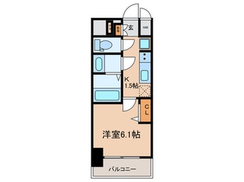 間取図 プレサンス太閤通駅前デュプル