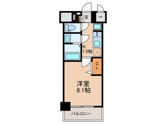 間取図 プレサンス太閤通駅前デュプル