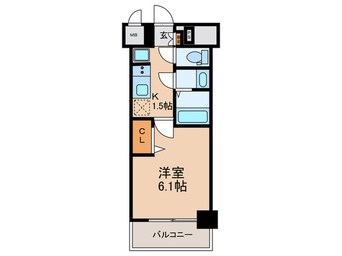 間取図 プレサンス太閤通駅前デュプル