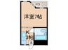末広ビル 1Kの間取り
