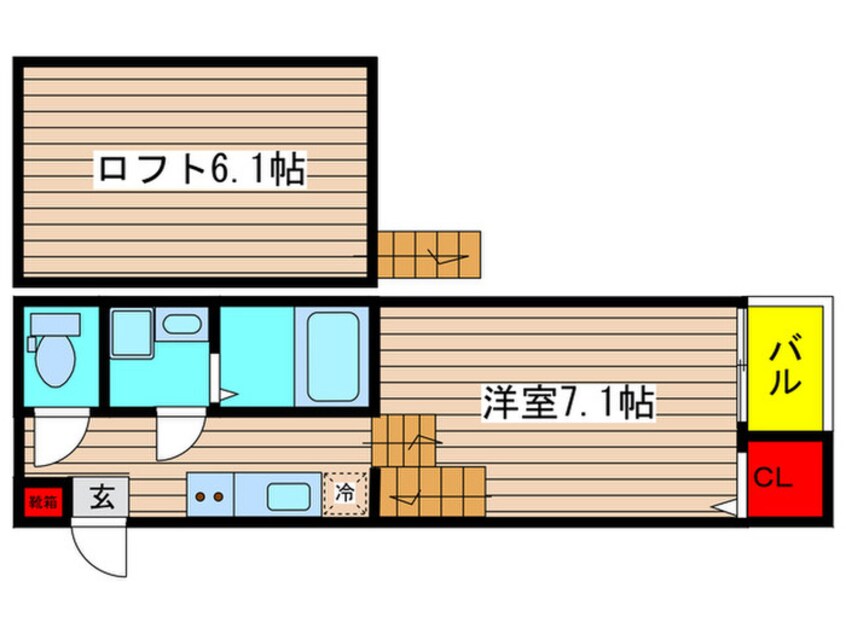 間取図 Sereno内田橋