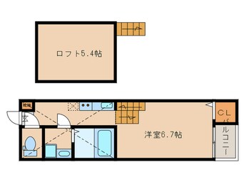 間取図 Sereno内田橋