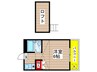 ニッシンハイツ宝田 1Rの間取り