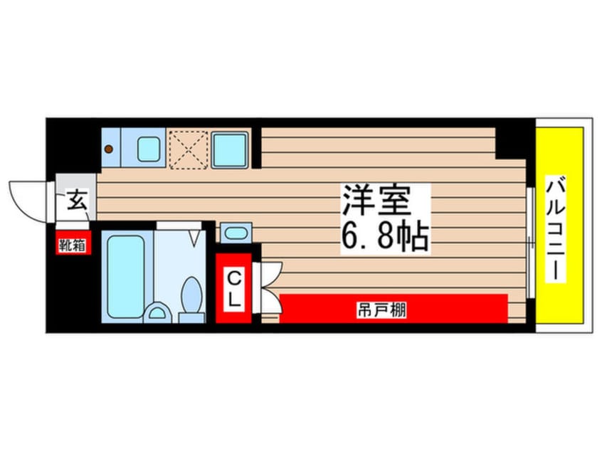 間取図 ｼﾞｭﾈｽｺｰﾄ桜山