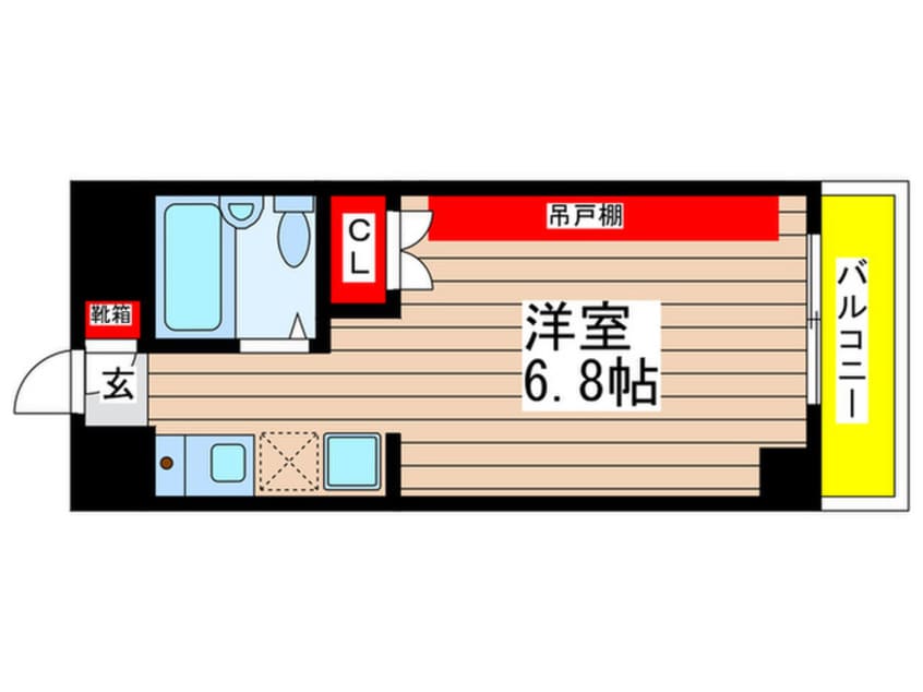 間取図 ｼﾞｭﾈｽｺｰﾄ桜山